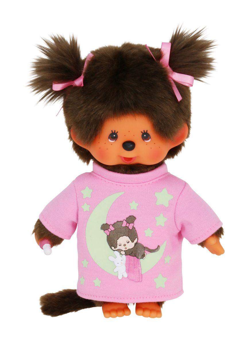 Sekiguchi Monchhichi Mädchen 20cm Glow in the dark