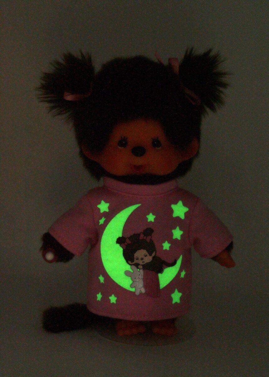 Sekiguchi Monchhichi Mädchen 20cm Glow in the dark