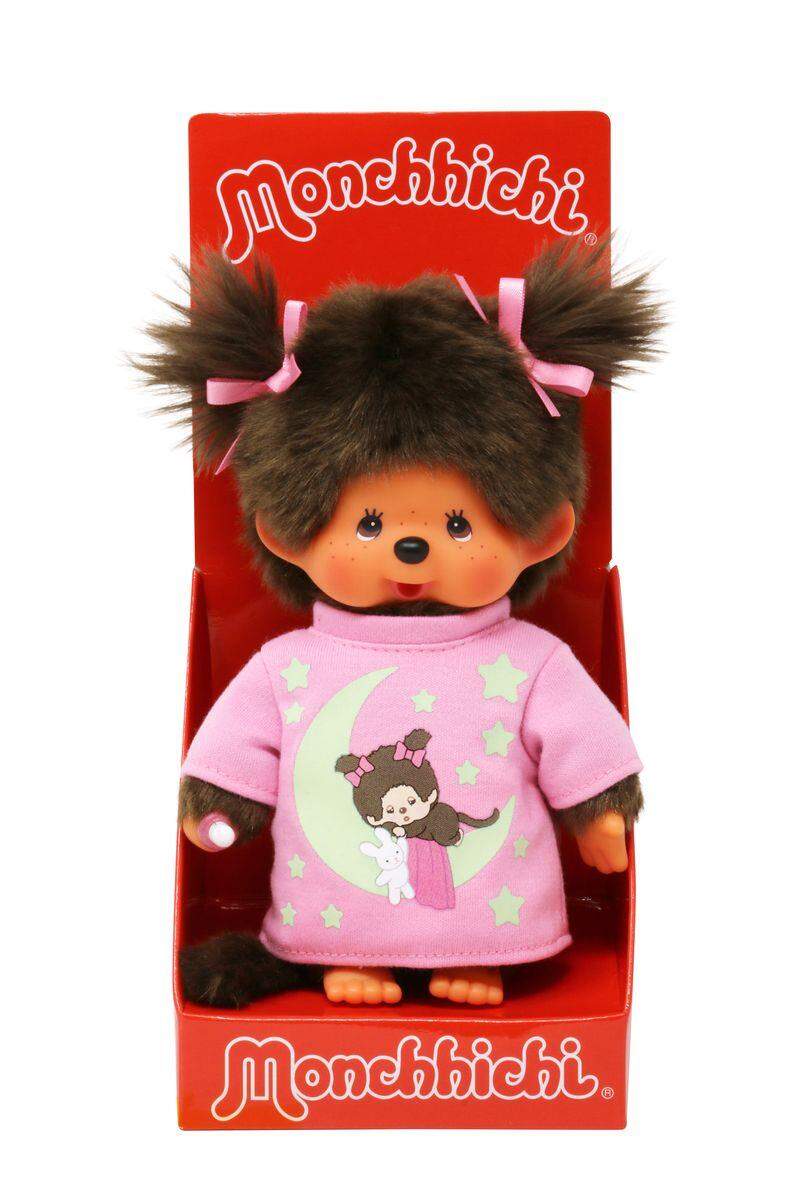 Sekiguchi Monchhichi Mädchen 20cm Glow in the dark