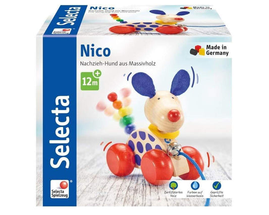 Selecta Nico, Nachzieh Hund, 12 cm