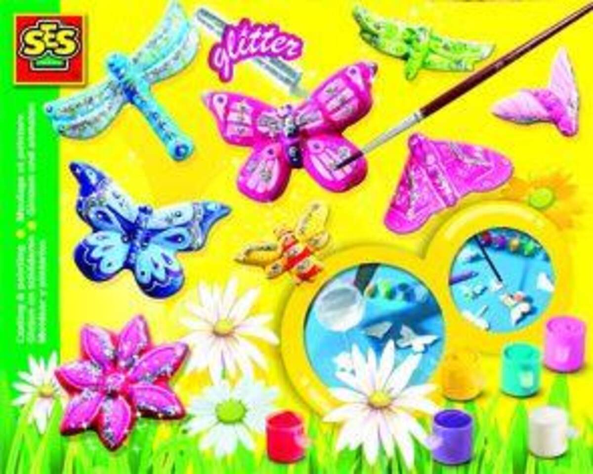 SES Creative 01131 Glitzerschmetterlinge gießen