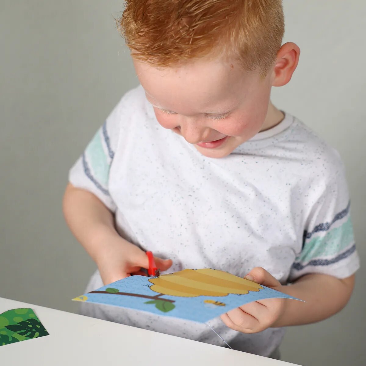 SES Creative Ich lerne schneiden Schritt für Schritt, 30 Tierkarten zum Ausschneiden