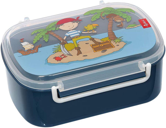 Sigikid Sammy Samoa - Brotdose mit buntem Druck, blau