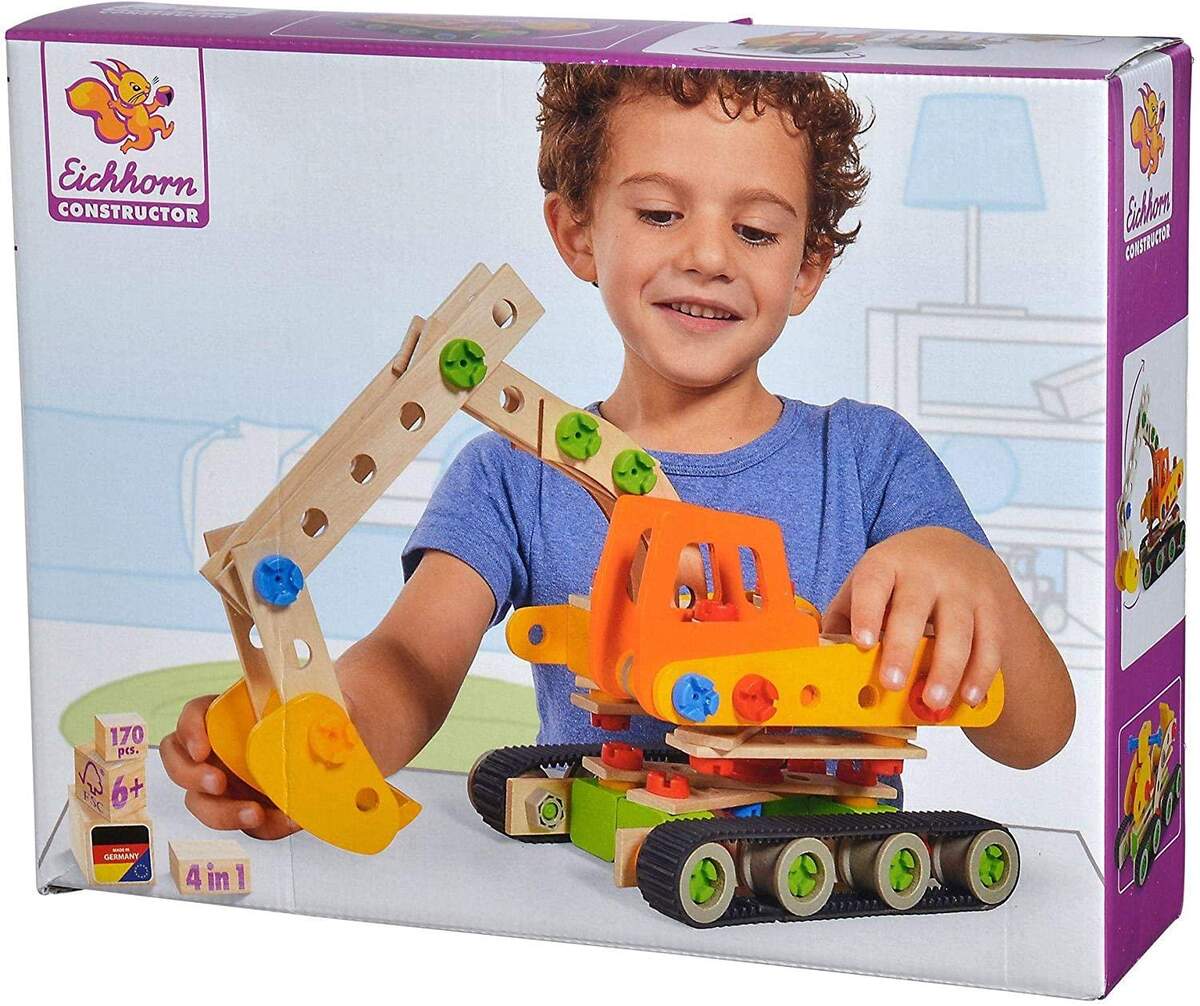 Simba Eichhorn Constructor Raupenbagger, 170-teilig