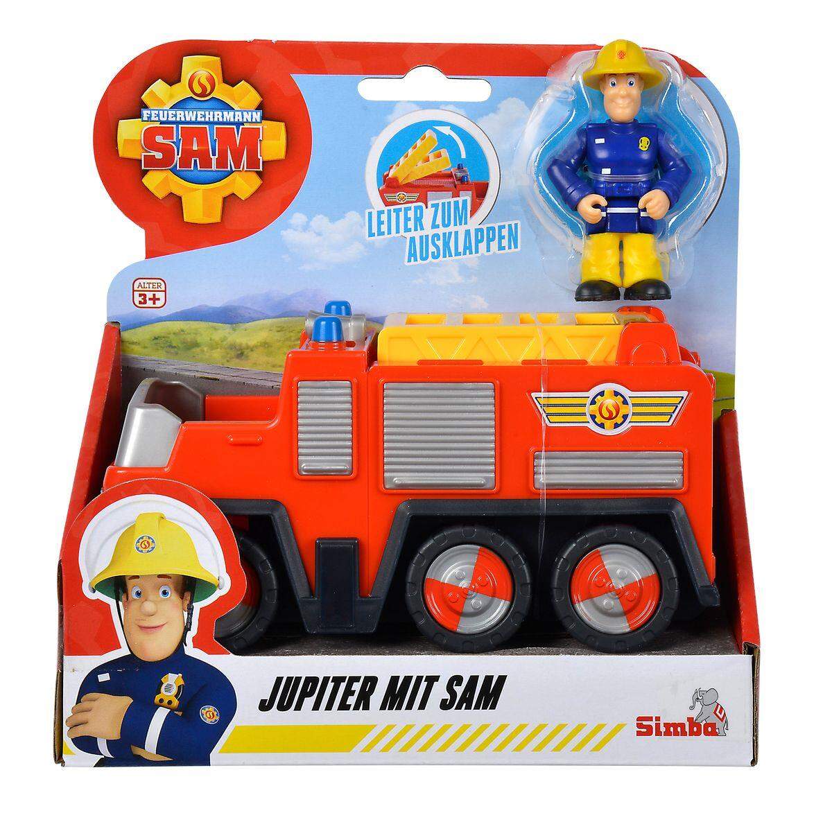 Simba Feuerwehrmann Sam Sam Jupiter mit Sam Figur