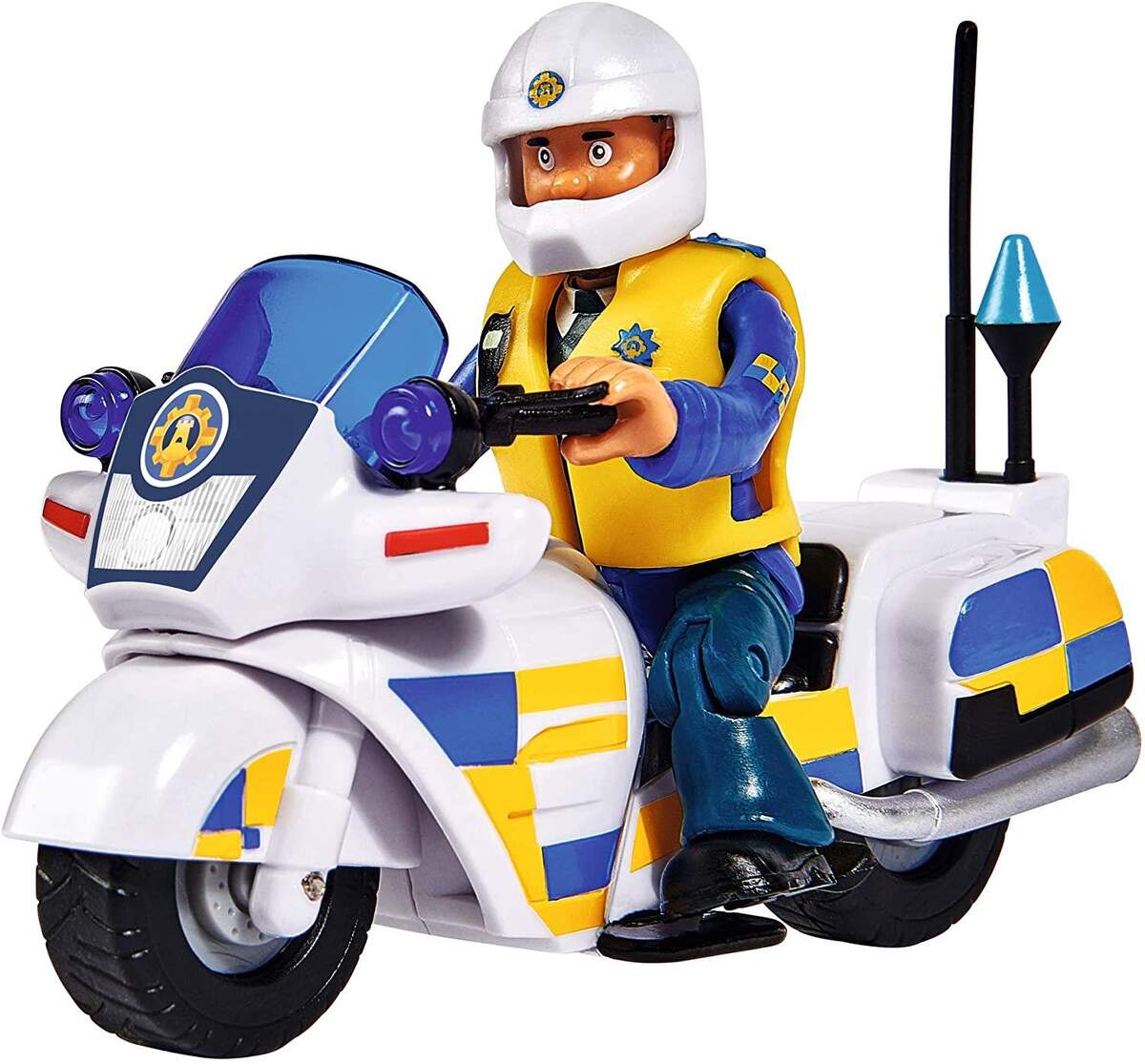 Simba Feuerwehrmann Sam Polizei Motorrad mit Figur