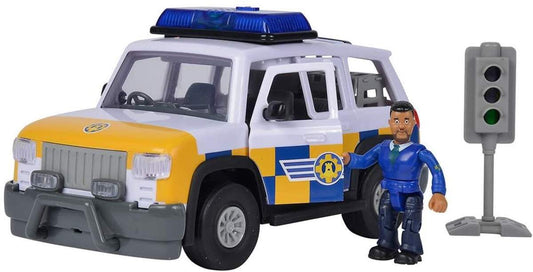 Simba Feuerwehrmann Sam Polizeiauto 4x4 mit Malcom Figur