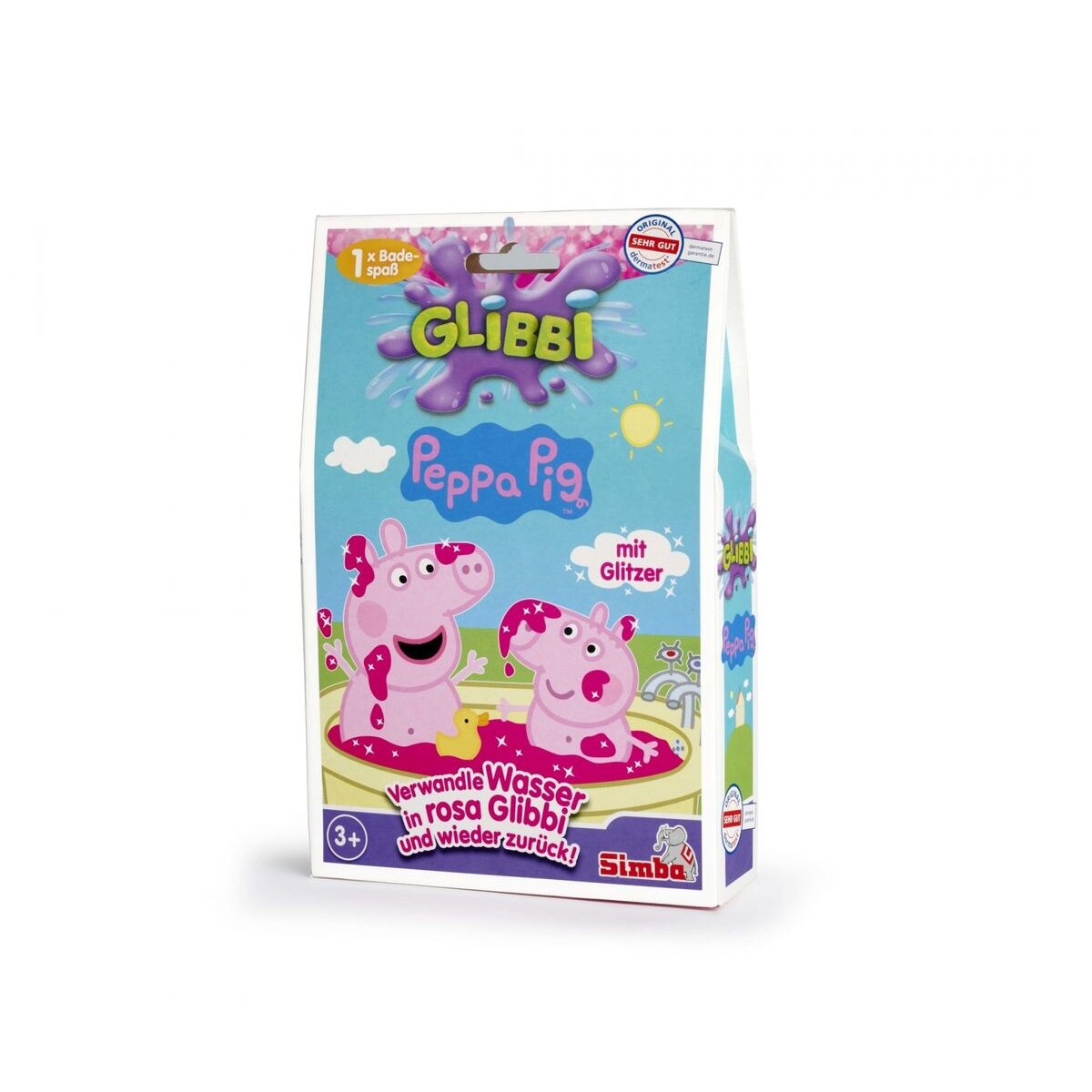 Simba Glibbi Peppa Pig Badespaß mit Glitzereffekt