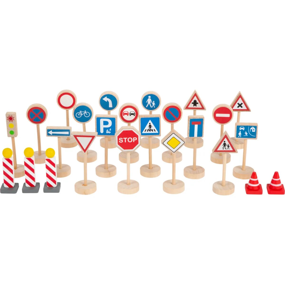 small foot Verkehrsschilder-Set, 25 Teile