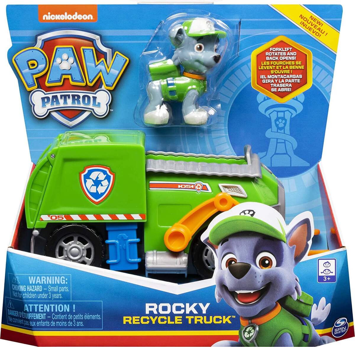 Spin Master Paw Patrol - Recycling Fahrzeug mit Rocky Figur
