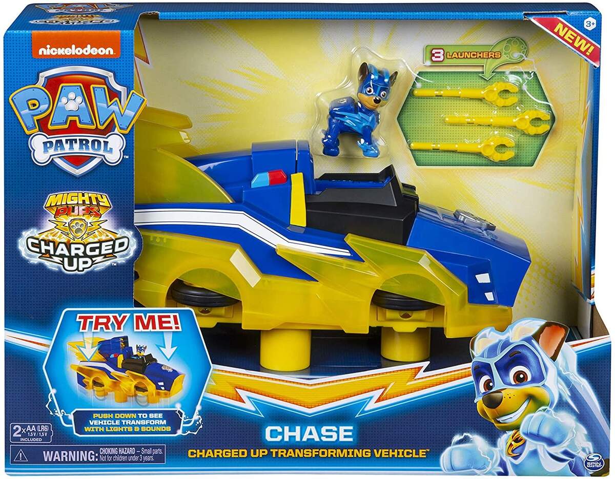 Spin Master Paw Patrol Mighty Pups Charged Up Hovercraft