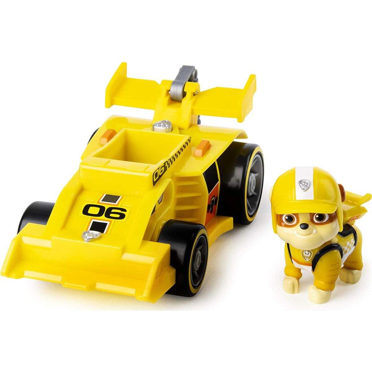 Spin Master PAW Patrol Race & Go Deluxe Basis Fahrzeuge mit Figur, 1 Stück, sortiert