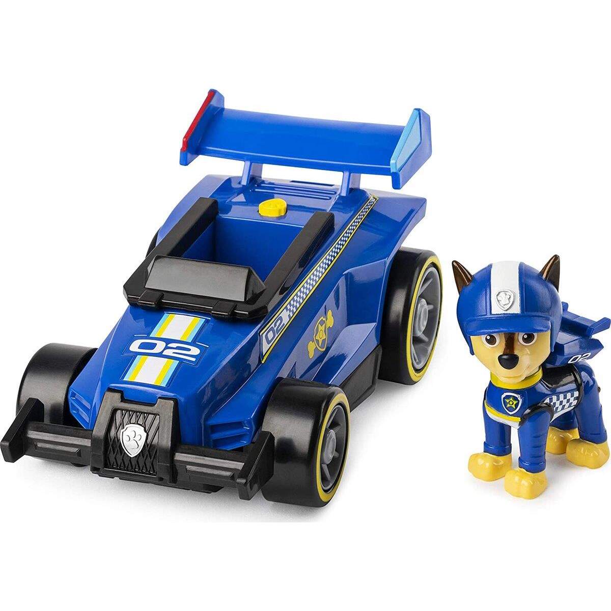 Spin Master PAW Patrol Race & Go Deluxe Basis Fahrzeuge mit Figur, 1 Stück, sortiert