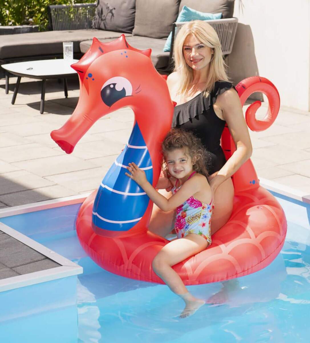 Splash & Fun Schwimmring Seepferd, 110 x 100 x 125 cm