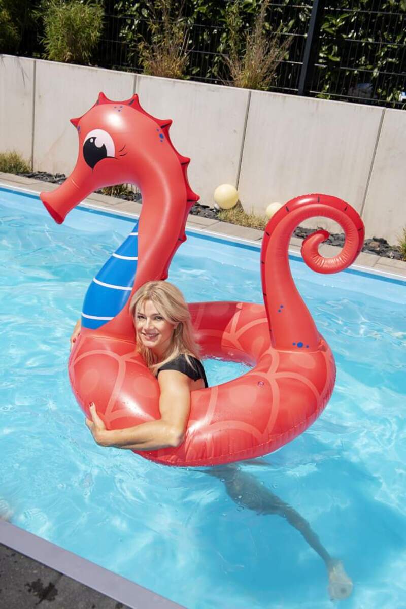 Splash & Fun Schwimmring Seepferd, 110 x 100 x 125 cm