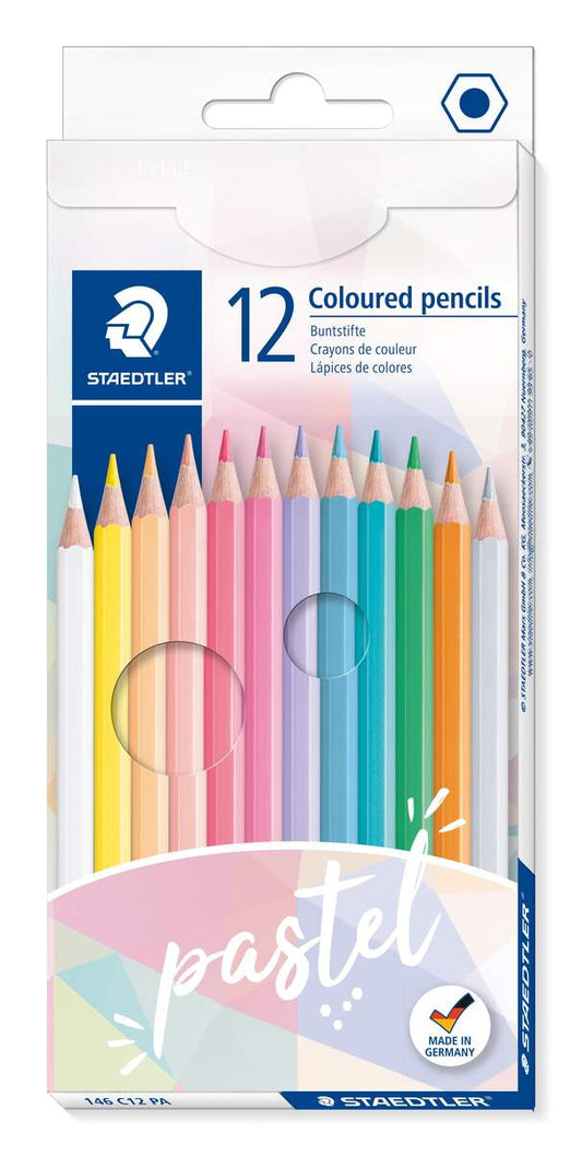 STAEDTLER® Farbstift Buntstift 146C, 2,9 mm, 12 Pastellfarben