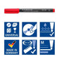 STAEDTLER® Lumocolor® permanent pen 317 Universalstift M, rot