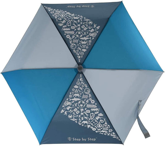 Step by Step Regenschirm, Blue, türkis-blau, Magic Rain Effect