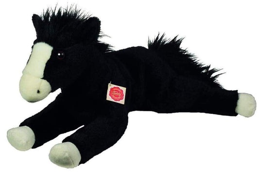 Teddy Herrmann Pferd liegend schwarz 53 cm