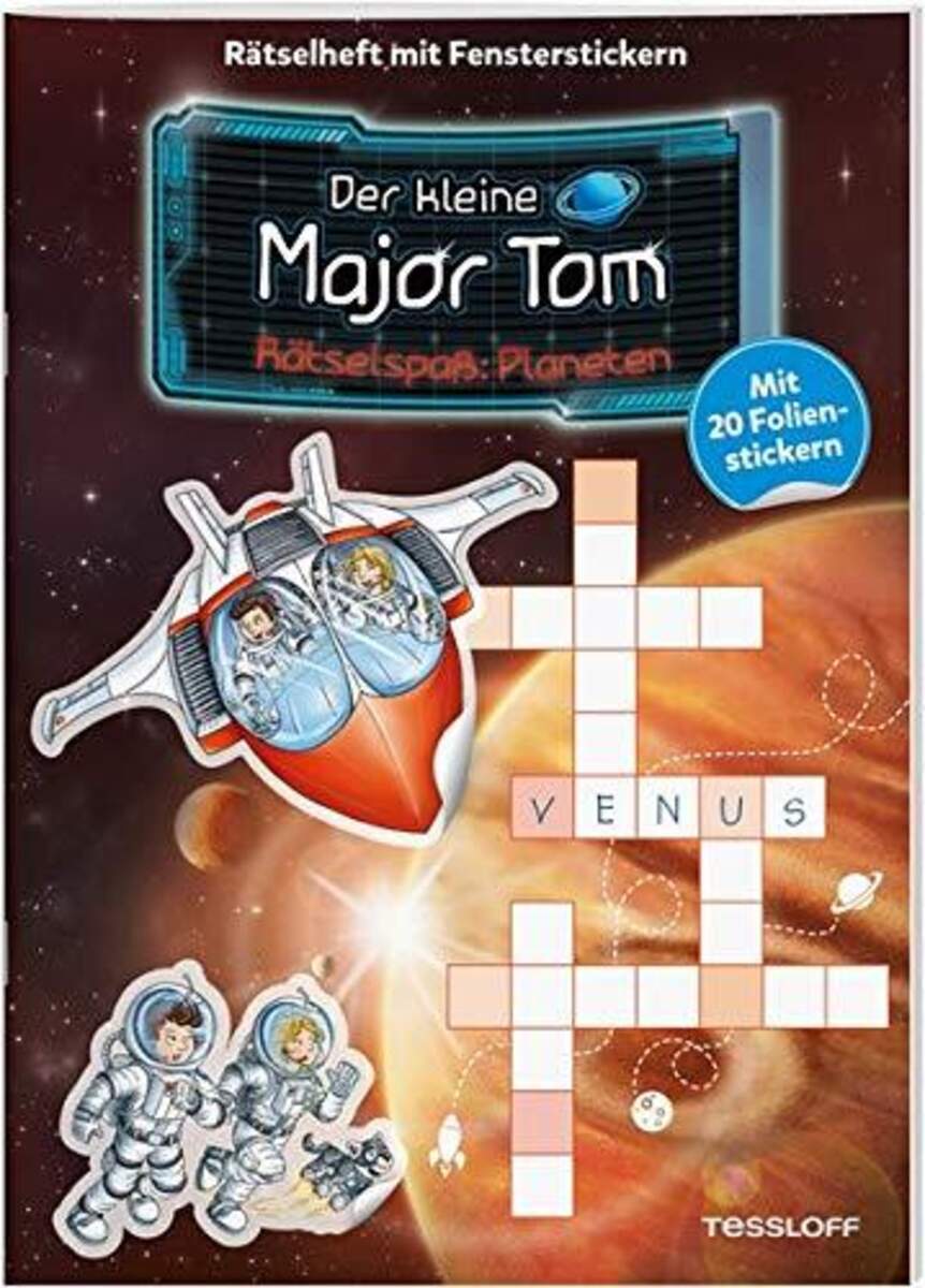 Tessloff Der kleine Major Tom - Rätselspaß mit Fensterstickern: Planeten