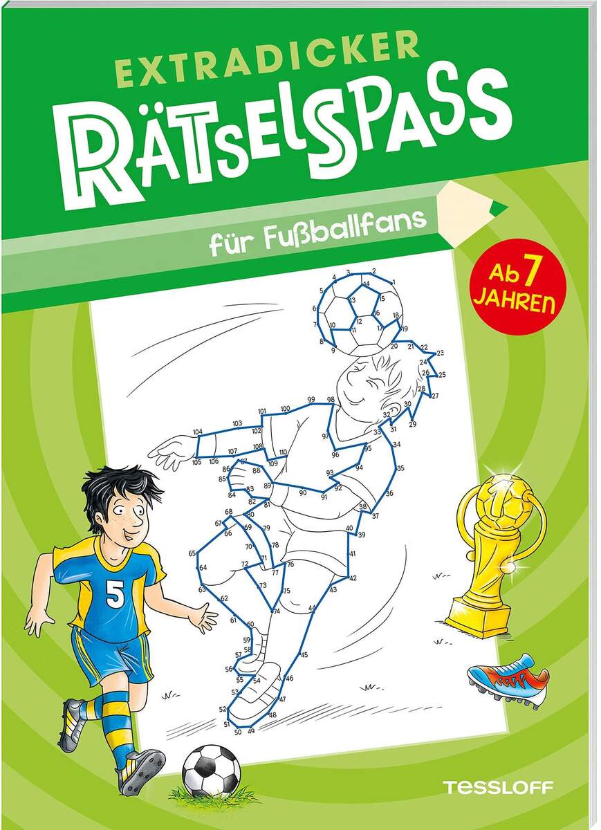 Tessloff Extradicker Rätselspaß für Fußballfans: Mal- und Rätselspaß