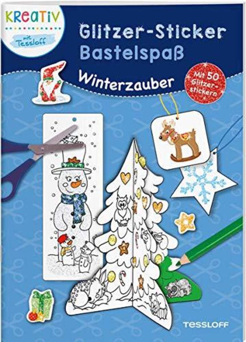 Tessloff Glitzer-Sticker Bastelspaß. Winterzauber