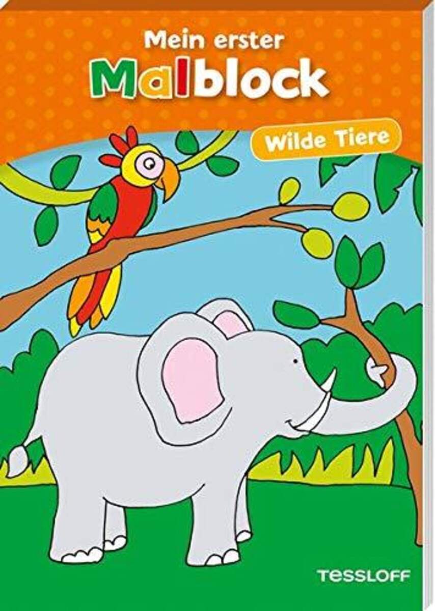 Tessloff Mein erster Malblock Wilde Tiere