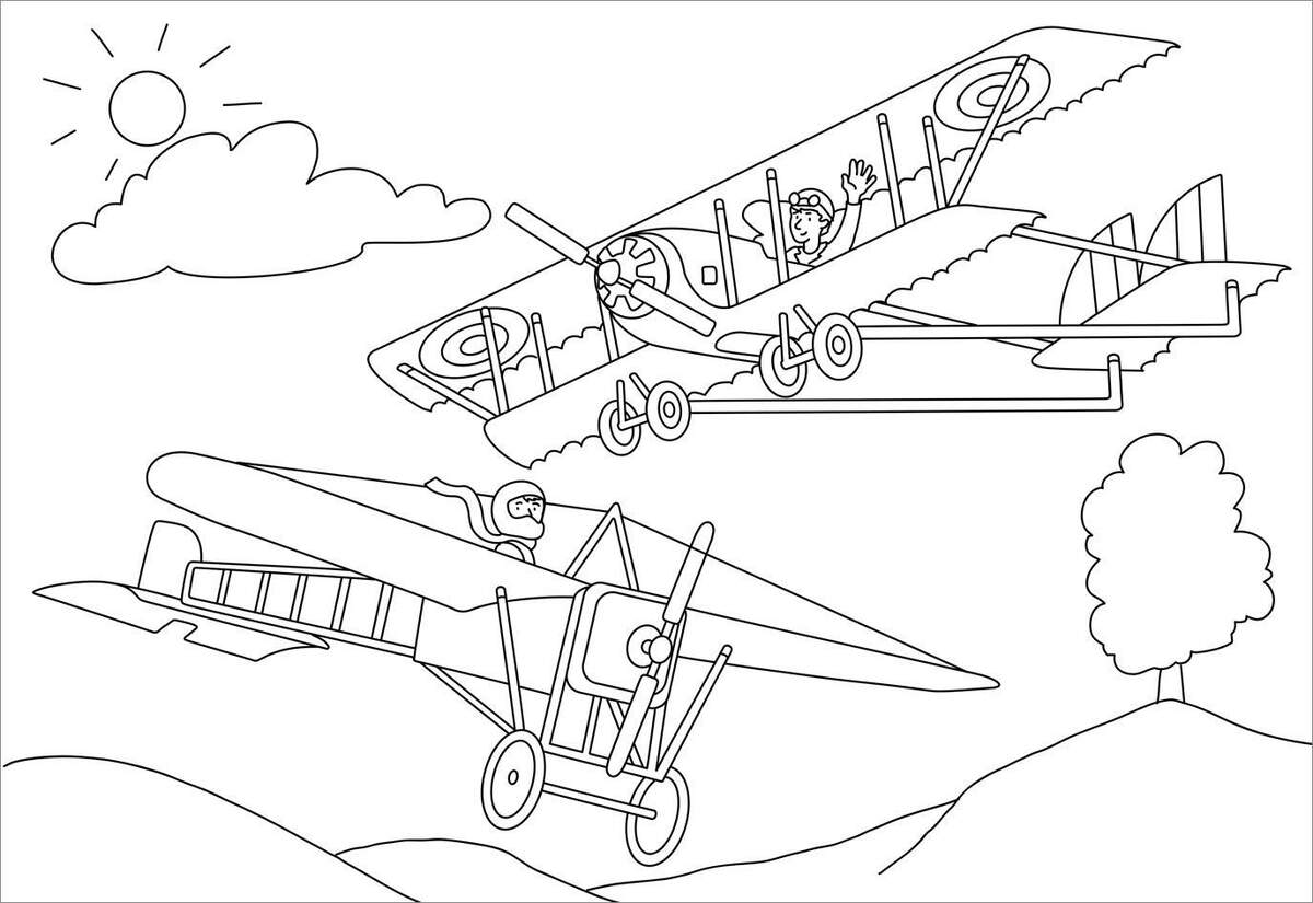 Tessloff Mein Flugzeuge-Malbuch