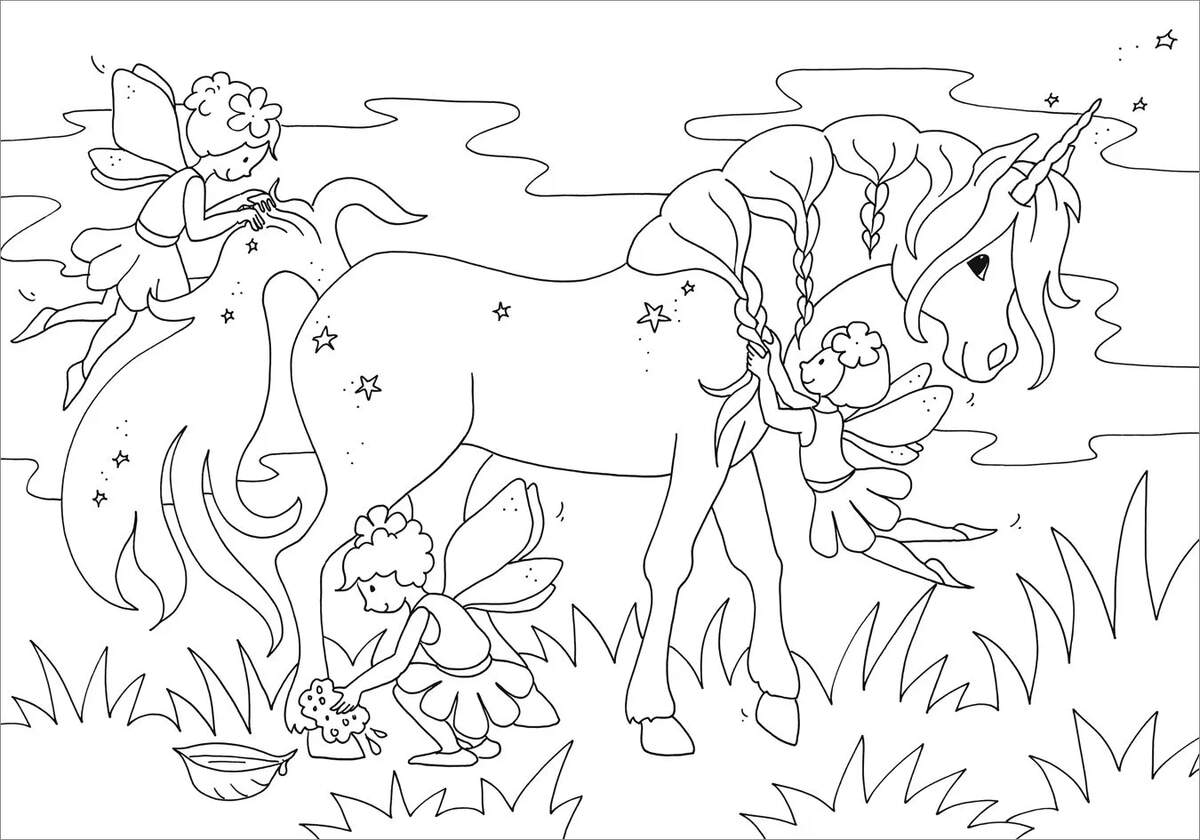 Tessloff Metallic-Sticker Malbuch Einhörner