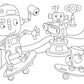 Tessloff Metallic-Sticker Malbuch. Roboter: Mit 45 Metallic-Stickern