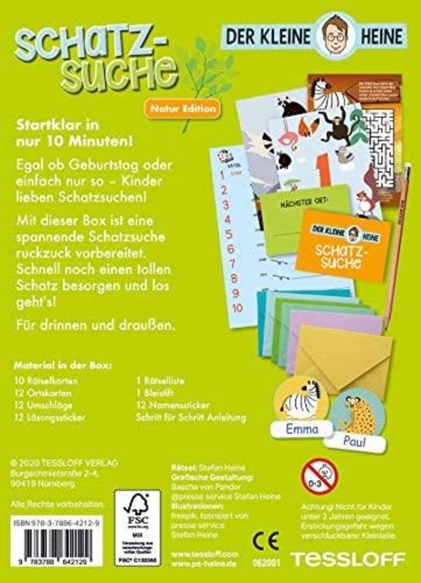 Tessloff Spiel Der kleine Heine - Natur Edition: Schnitzeljagd