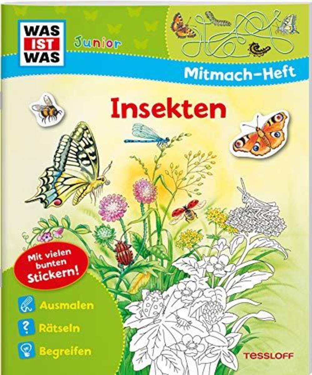Tessloff WAS IST WAS Junior Mitmach Heft - Insekten