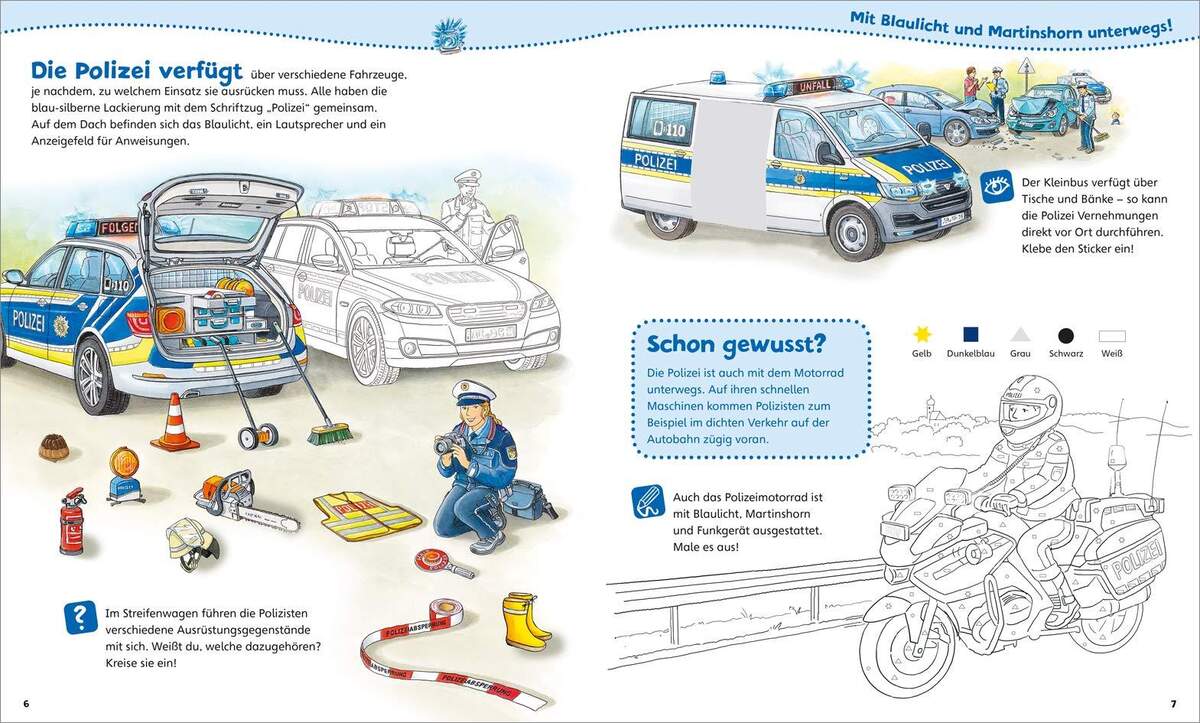 Tessloff WAS IST WAS Junior - Mein Mitmach Heft: Polizei