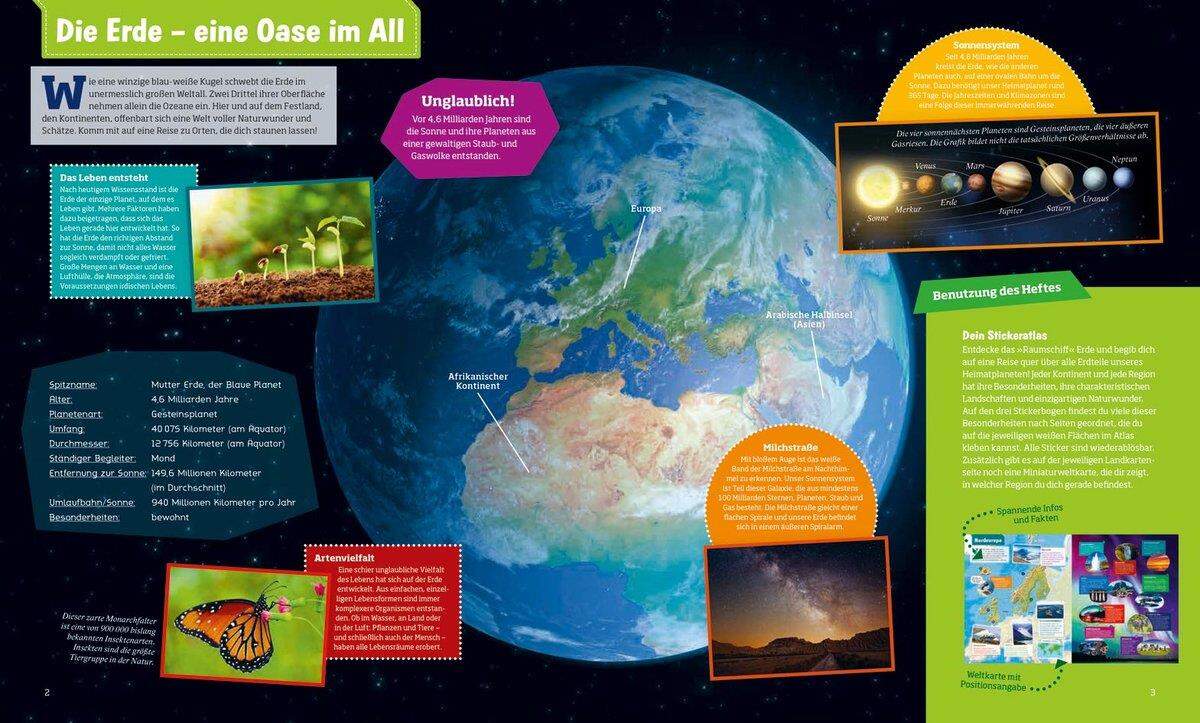 Tessloff WAS IST WAS Stickeratlas - Erde