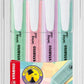 Textmarker - STABILO swing cool Pastel Edition - 4er Pack - Hauch von Minzgrün, rosiges Rouge, Schimmer von Lila, zartes Türkis