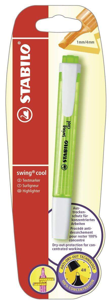 Textmarker - STABILO swing cool - Einzelstift - grün