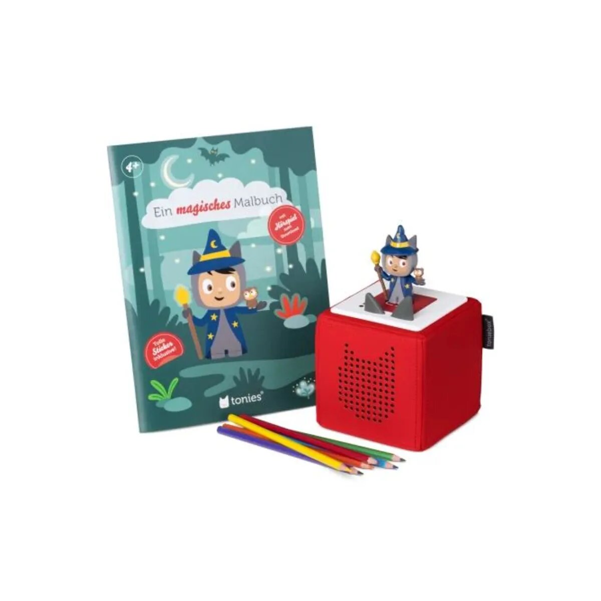 tonies® Zubehör - Ein magisches Malbuch + Kreativ-Tonie Zauberer - Freundschaftstag im Zauberwald