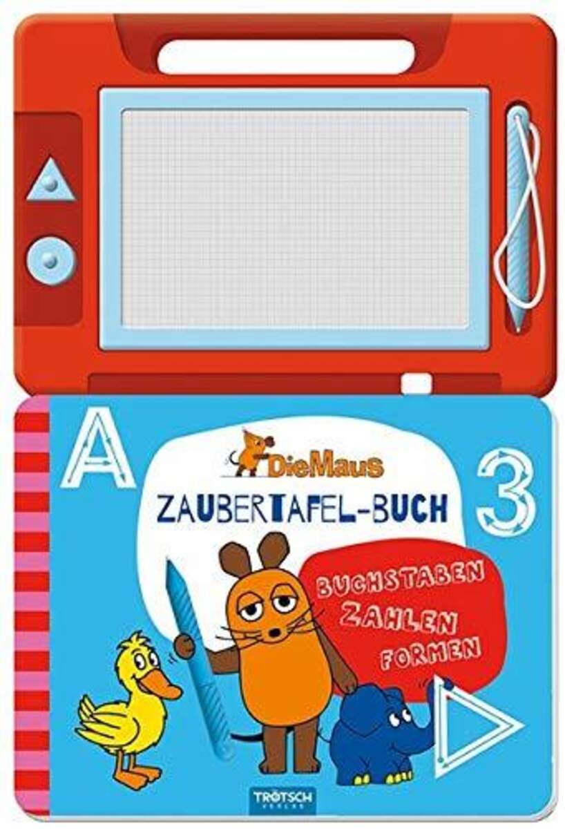 Trötsch Die Maus - Zaubertafel-Buch, 12 Seiten