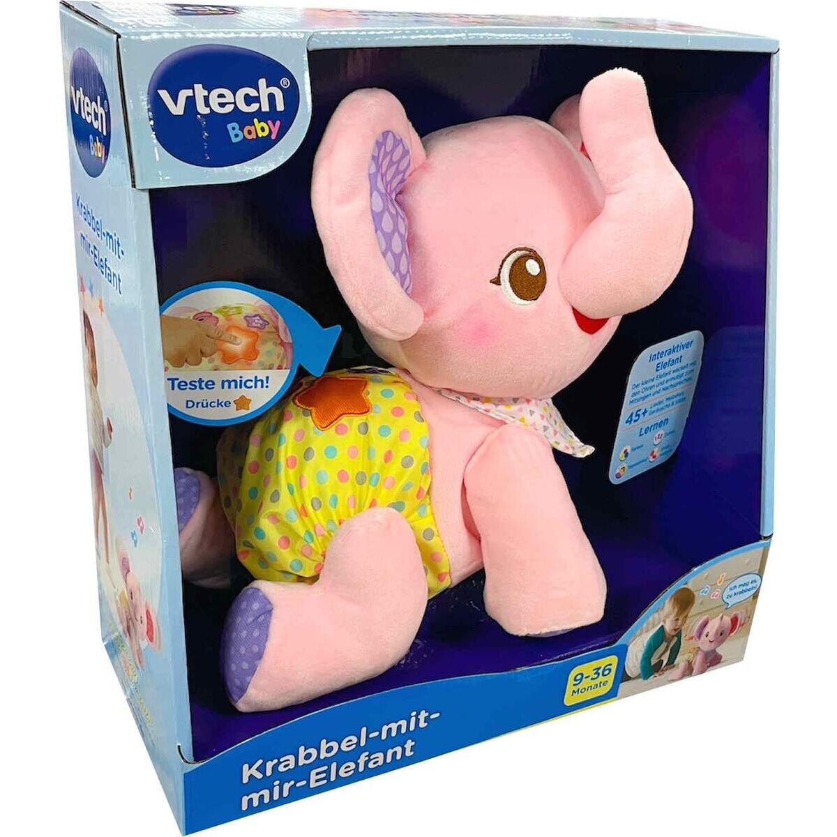 VTech Krabbel mit Mir Elefant, pink