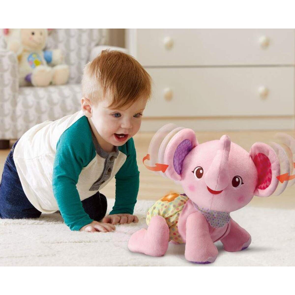 VTech Krabbel mit Mir Elefant, pink